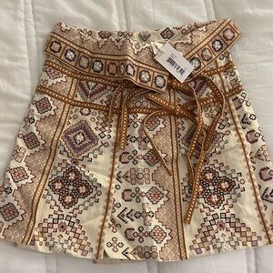Ulla Johnson Patterned Skirt with Belt